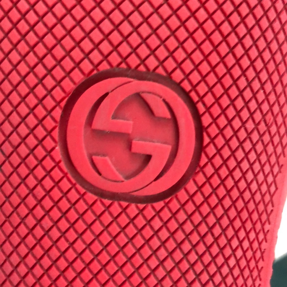 Gucci Men's Red High Top Sneakers Size 8.5 - Picture 11 of 14
